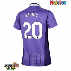Tottenham Hotspur Mohammed Kudus #20 Kolmaspaita Naisten 2026-27 Lyhythihainen